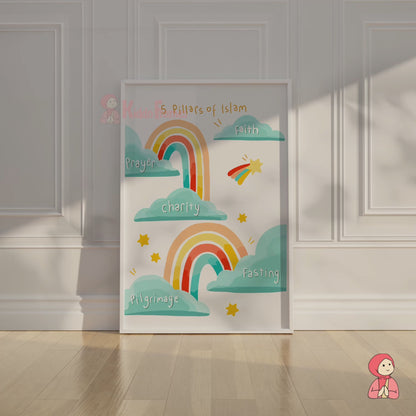 Rainbow of Faith: The 5 Pillars
